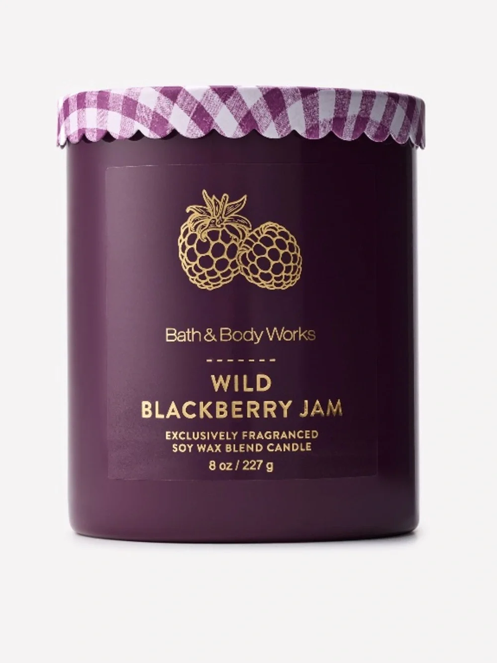 1 - “WILD BLACKBERRY JAM” Single Wick Candle by B&BW, 8 oz / 227 g, NWT